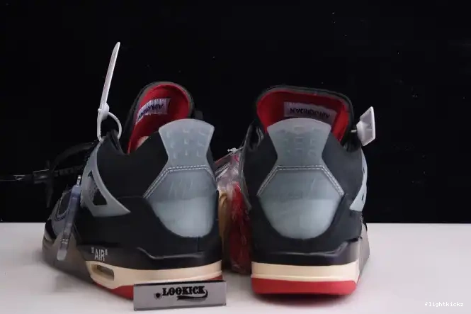 CV9388-001 Air x Off White Bred 4 Jordan Retro 0507